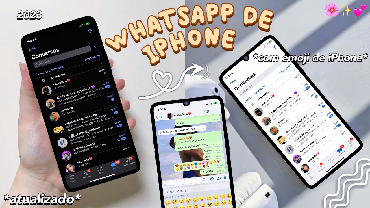 SAIU🔥 Whatsapp igual iPhone no android ATUALIZADO IOS 16 watusi 3 imune ...