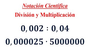 Scientific Notation - Division and Multiplication - Exercise 4