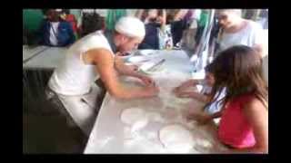 Kids Pizza making at the South Bank, London