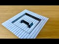 Easy 3d drawing on paper for beginner  simple 3d drawing number 1