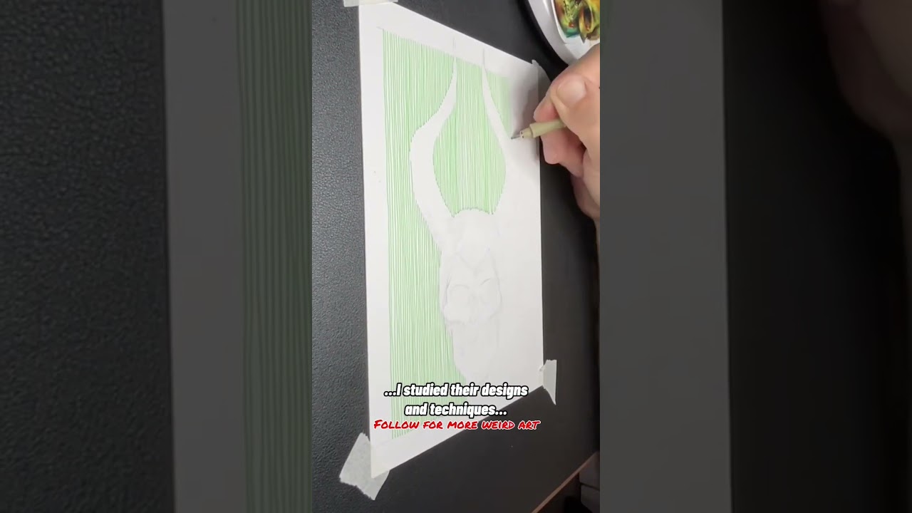 Drawing a Disney Villain and Skulls. Please subscribe! 