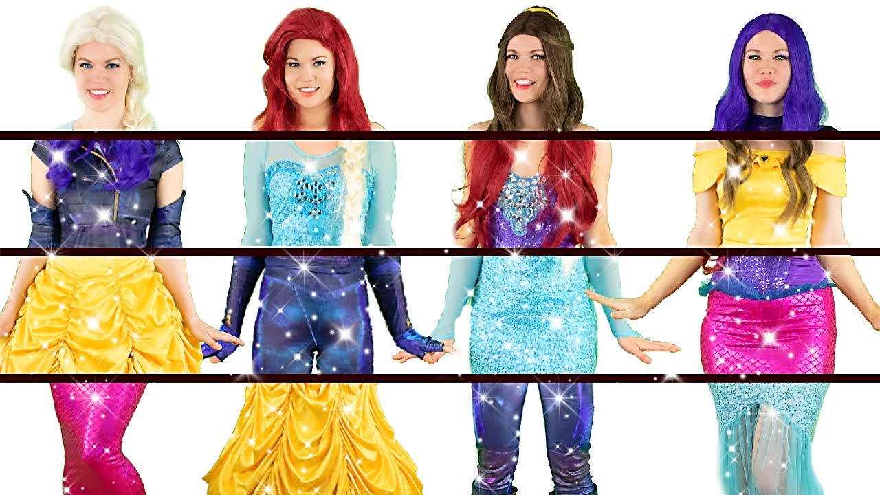 ALL MIXED UP DISNEY PRINCESSES YouTube
