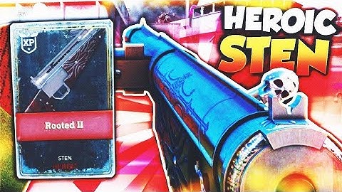 HEROIC STEN is GODLY in Call of Duty WW2! (Sten Rooted II) - WW2 HEROIC "STEN" Rooted II Gameplay!