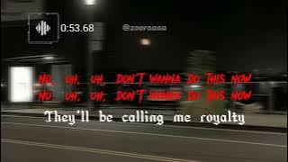 Shameless X Royalty (Speed Up) ||Lyrics