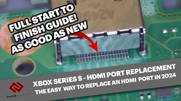 Easy way to replace the HDMI port on an Xbox Series S - Full replacement guide. New for 2024