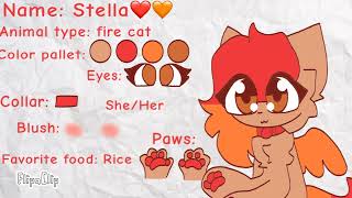 Stella❤️🧡 (New oc🤧💕) (Oc sheet)