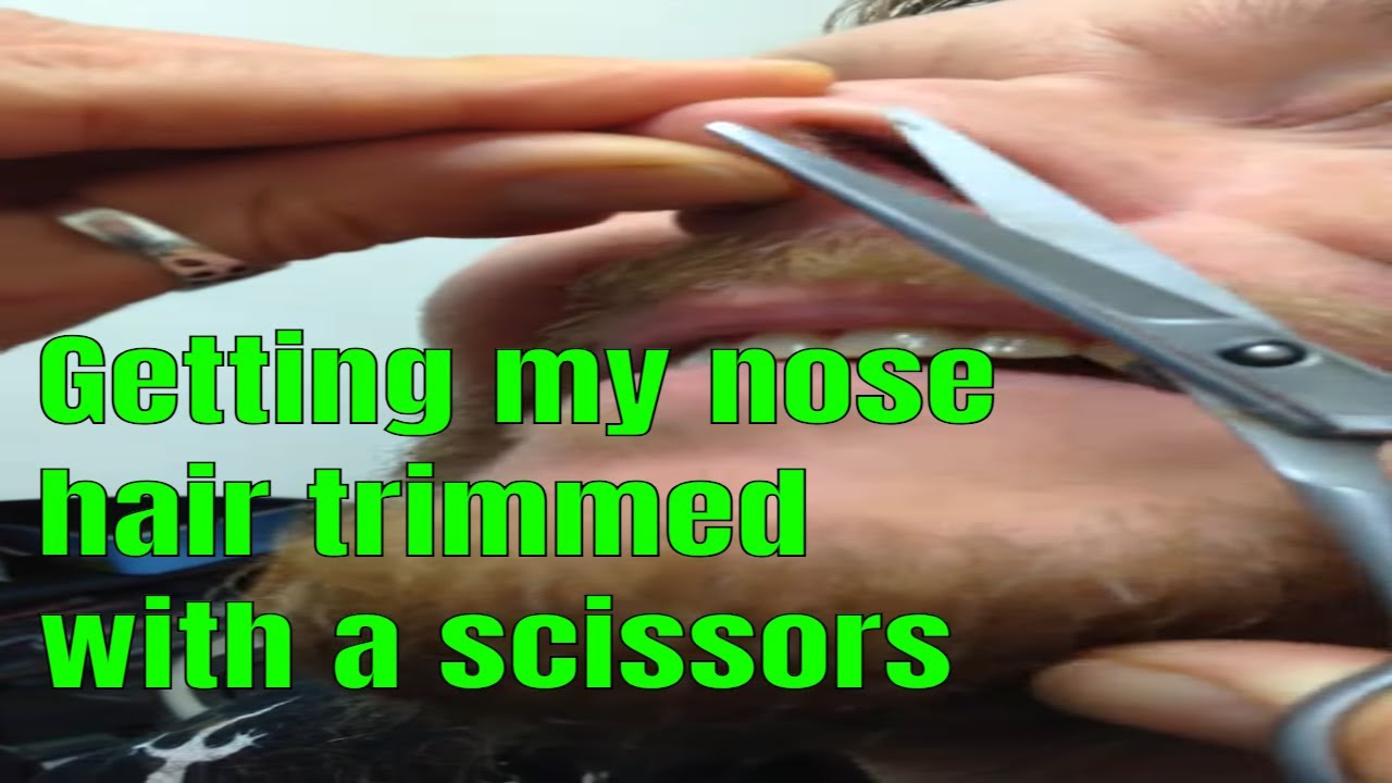 trimming nasal hair