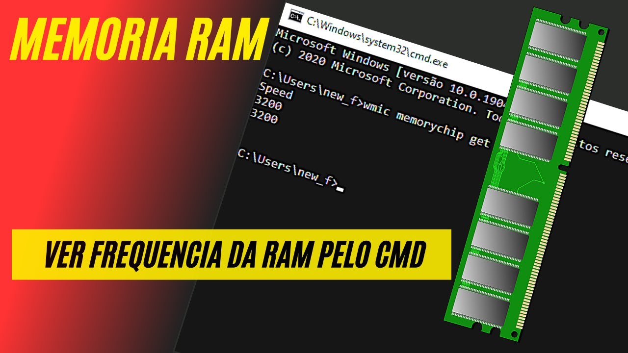 Como ver a frequencia da Memoria RAM pelo CMD - YouTube