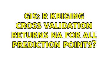 GIS: R kriging cross validation returns NA for all prediction points?