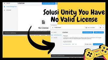 Solusi Unity You Have No Valid License
