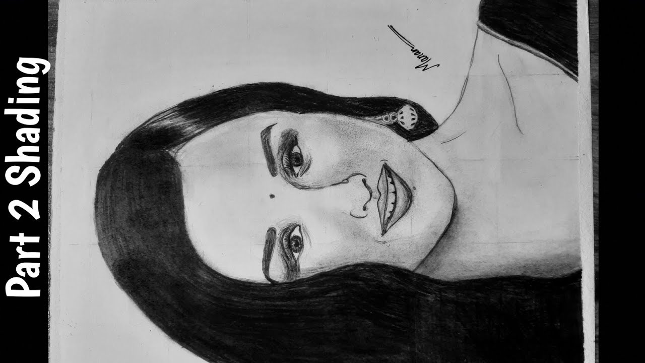  Shraddha Kapoor Drawing Part 2 - Shading Manan Art 