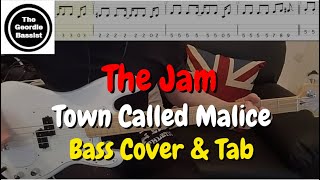 The jam - Town Called Malice - Bass cover with tabs