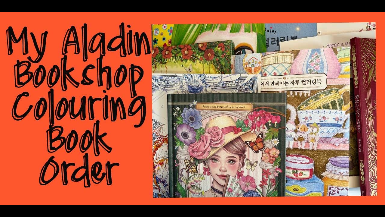 My Aladin Book Shop Haul,  /Adult Colouring  / Adult Coloring