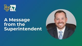 A Message from the Superintendent - March 28, 2023
