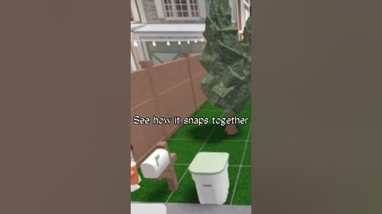 Hot to put 2 trash cans together! 💕 Roblox bloxburg buildhacks YouTube
