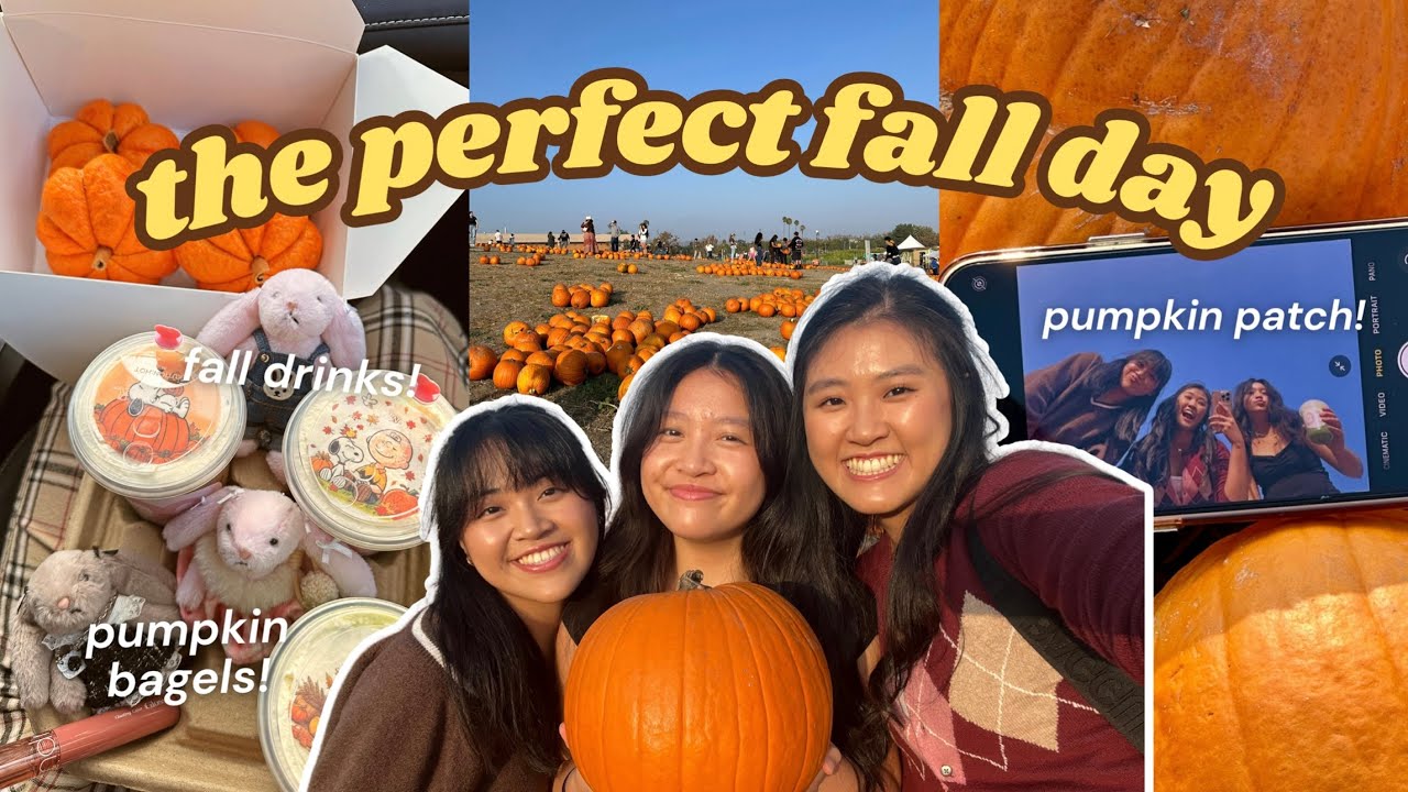 the perfect fall day 🍂🧸☕️ (cozy autumn vlog, pumpkin patch, fall drinks, lost in a corn maze?!)