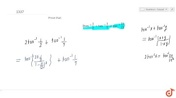 Prove that: `2tan^(-1)1/2+tan^(-1)1/7=tan^(-1)(31)/(17)`...