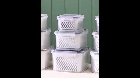 🍎 Organize Your Fridge & Pantry! Refrigerator Storage Box & Kitchen Organizer 🥦 #shorts #storagetips