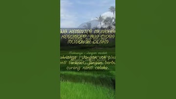 Kata Kata Jawa Menyentuh Hati 5 kata bijak jawa //Pitutur Jawa Bijak Kehidupan//