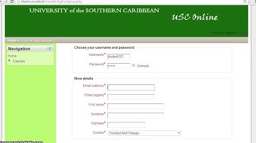 How to create a new USC elearning account