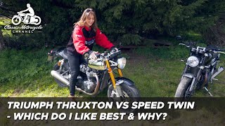 Triumph Thruxton RS vs Triumph Speed Twin 1200  comparison & review