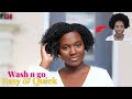 WASH and GO for TYPE 4 HAIR | Only using One Product| ItsAbeeyola