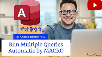 How to use Macros in MSAccess || Create a Macro in MS Access || Query Macro by Ravi Kumar