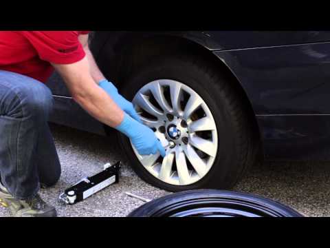 Changing a Flat Tire on a BMW or MINI - BavAuto Space Saver Spare Tire Kit