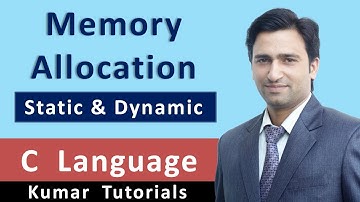 Memory Allocation in C Language [Hindi/English] | Kumar Tutorials