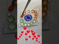 Indian🇮🇳Flower🌼#india flag colour mixing #art #satisfying #youtubeshorts #viralshorts #shorts