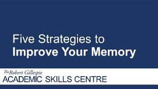 Five Strategies to Improve Your Memory