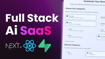 Build an AI Newsletter Generator SaaS | NextJS, Supabase, OpenAI, TailwindCSS...