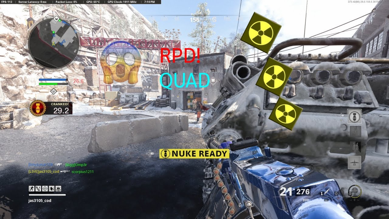 *TRIPLE TACTICAL NUKE*😱 (NEW RPD BEST CLASS SET UP) ON COLDWAR