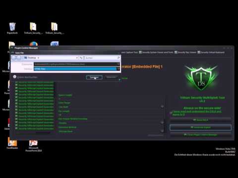 Trillium Security MultiSploit Tool v6.2 - Security VBScript Embedded File HTML Exploit Generator