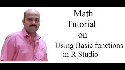 Basic Math functions using R Programming