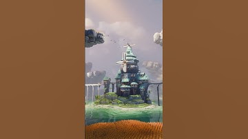 Minecraft Windmill Build render  #minecraft #minecraftbuilding #minecraftbuilds