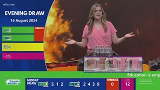Evening SC winning lottery numbers for August 16, 2024