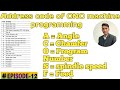 Address code of cnc programming  what is address code of cnc programming  cnc address code