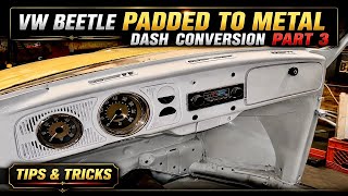 CLASSIC BEETLE PADDED TO METAL DASH DIY - PART 3 - VW BEETLE DIY CHANNEL - #sladesbeetle #vwbeetle screenshot 5