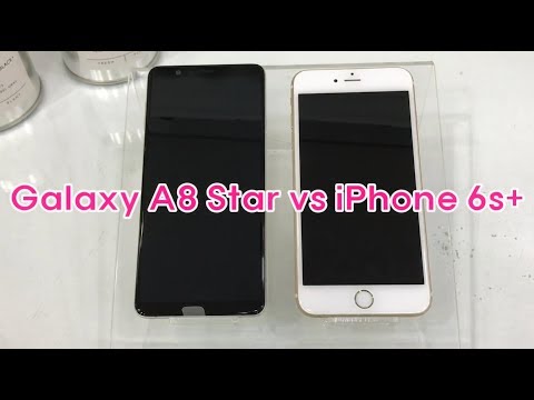 Samsung Galaxy A8 Star vs Apple iPhone 6S+ Speed test comparison (갤럭시a8스타 vs 아이폰6s플러스)