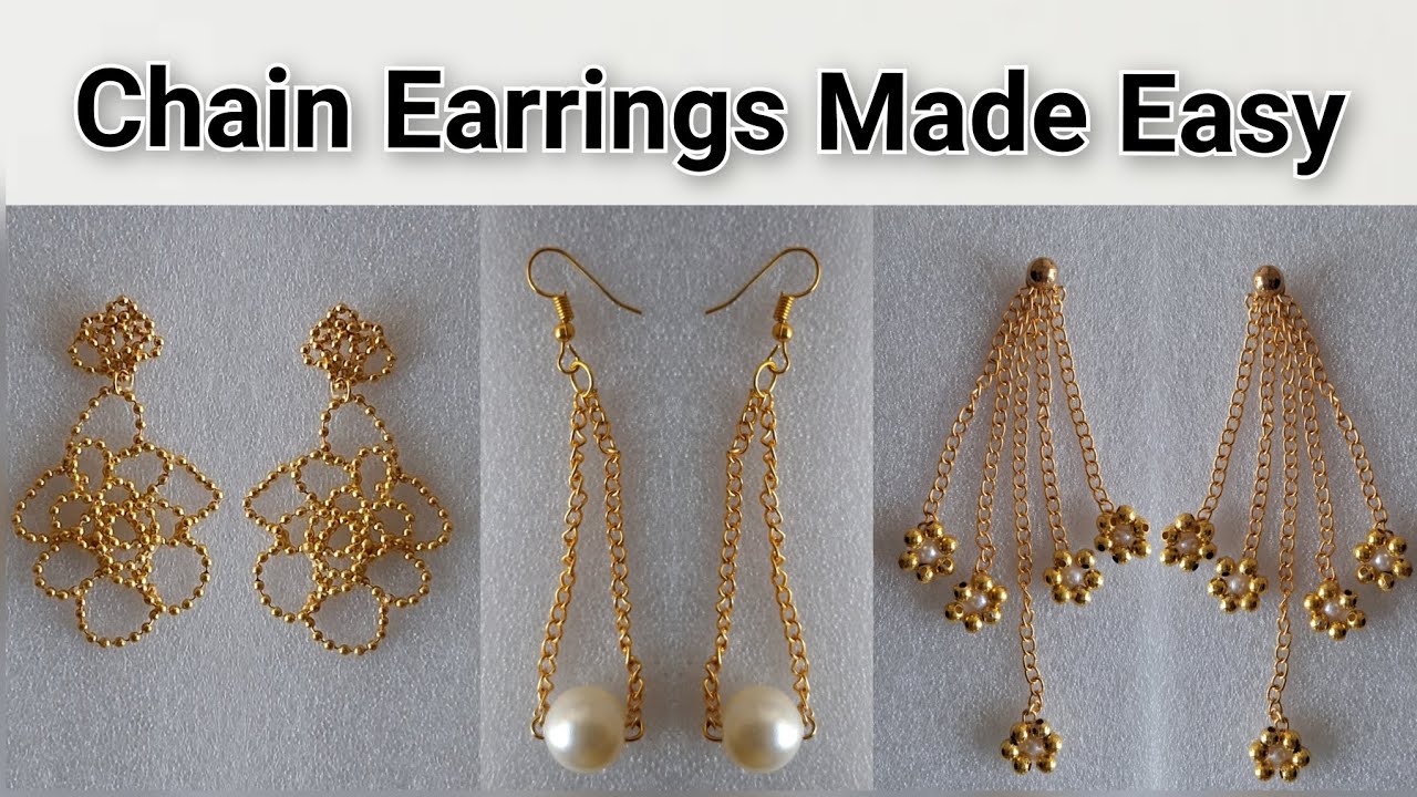 Easy Chain Earrings Tutorial | Simple Handmade Jewelry