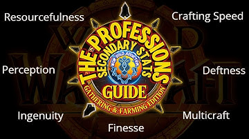The Professions Secondary Stat Guide (Gathering & Farming Edition) What Stat Is Right For You ? TWW!
