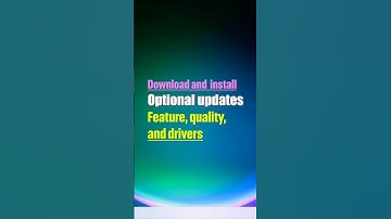 Optional updates | Feature, quality, and driver updates in windows 11 #driver #withtechvision