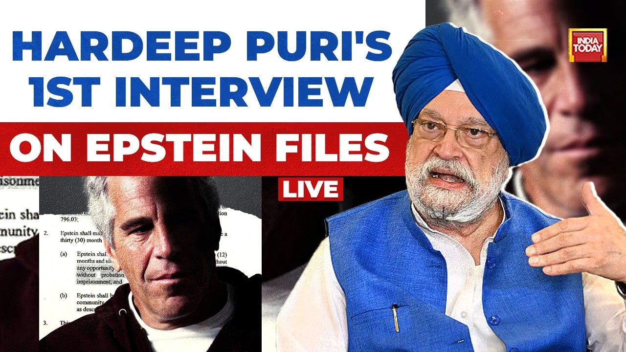 Union Minister Hardeep Singh Puri LIVE Interview: Epstein Files, Rahul Gandhi's Allegations