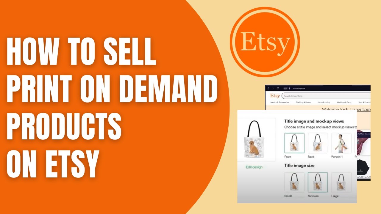 How To Sell Print On Demand Products On Etsy (Step By Step) - YouTube
