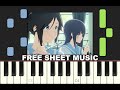 REFLEXION, ALLEGRETTO, YOU from Liz and the blue Bird, Piano Tutorial with free Sheet Music (pdf)