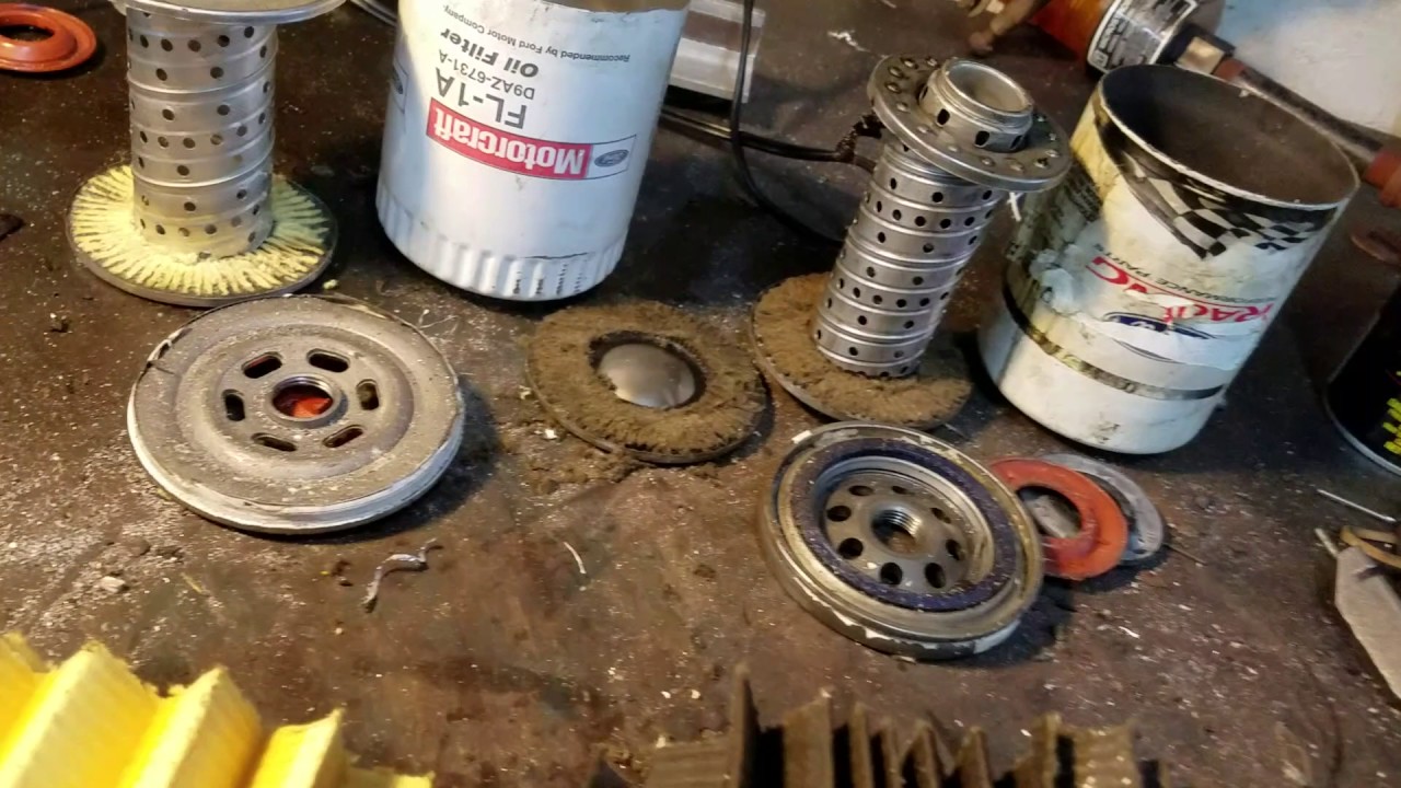 Ford oil filter comparison Motorcraft vs ford racing YouTube
