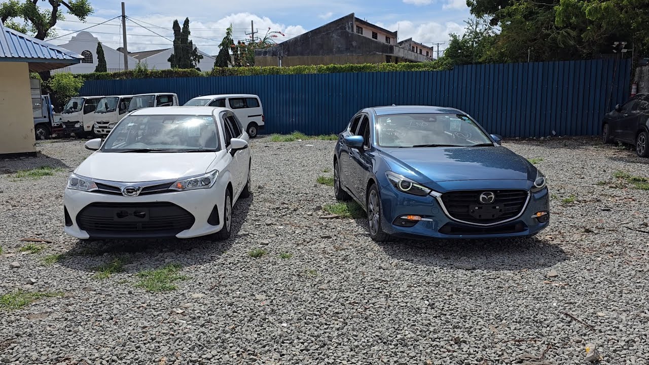 THE VERY FAMOUS TOYOTA FIELDER VS THE NEW THREAT MAZDA AXELA 0711431667 ...