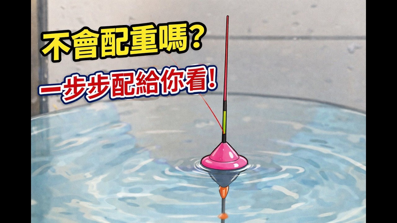 釣蝦浮標配重完整教學｜吃水線調整＋鉛絲修剪技巧 EP.02 新手必看！浮標配重三種狀況一次搞懂