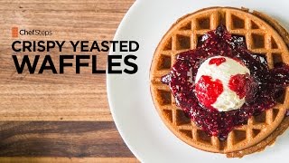 Crispy Yeasted Waffles Recipe